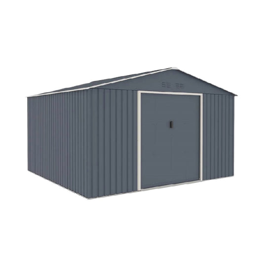 Metal Garden Storage Shed for Outdoor Use - Galvanized Steel - 300 x 240 x 210