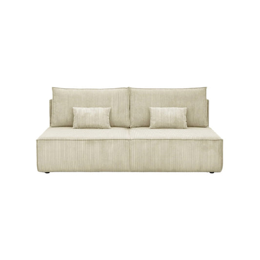 Sofa bed for living room use with fabric upholstery - 200 x 90 x 80